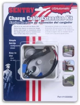 USAutomatic 0630050 Charge Cable Extension Kit for Sentry Gate Openers