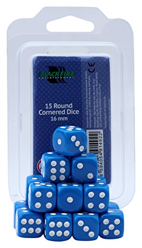 ADC Blackfire Entertainment 91492 16 mm Blue D6 Dice Set (Pezzi)
