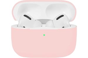 Airpods Pro Case, Watruer Protective Ultra-dünnes, weiches Silikon, stoßfestes, rutschfestes Schutzzubehör Abdecketui für Apple Airpods 3 Ladekoffer - Pink