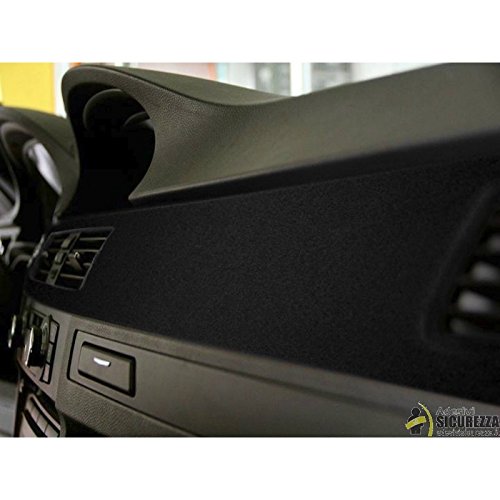 StickersLab - Nastro Pellicola Adesiva in Velluto Nero Wrapping per Tuning Decorazione (200mm x 2 Metri)