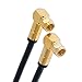 Produktbild 1,5m Satkabel Schwarz 125 dB F Winkelstecker 90° F-Stecker Vergoldet Digital Koaxial Sat Kabel HD 3D 4K Class A
