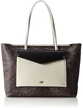 CAVALLI CLASS Damen Large Shopping Bag Leopard Color Addicti Shopper, 35x28x16 cm
