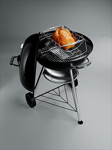 Weber 1321004 Compact Kettle, Holzkohle-Kugelgrill 57 cm, Schwarz - 3