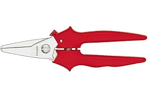 BESSEY Erdi Combi-Schere gerade D47, Rechtsschneidend, Gesamtlänge 140 mm Schnittlänge 31 mm, Schneide mit Verzahnung, Gewicht 0,08 Kg