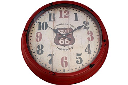 Wanduhr Nostalgie 40 cm Ø USA Amerika Route 66 Wohnzimmer - 2