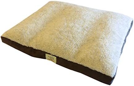 WET NOSE® - SMALL SIZE - luxury mattress shaped dog bed in cream fleece. Super soft fleece top. Unique luxury deep fill channelled fibre filling to prevent shape loss. Size 27" x 23" x 5.5" thick. Size suitable for cocker spaniel, cockapoo etc. Made in Britain.