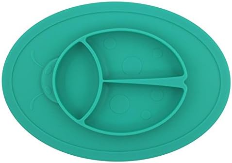 Baby One-piece Silicone Placemat Highchair Feeding Tray High Suction Beetle Placemat Non Slip for Kitchen Dining Table, Dishwasher, Microwave Safe, FDA Approved BPA Free