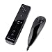 Produktbild Generic Fernbedienung Motion Plus und Nunchuck Controller für Wii / Wii U (inkl. Schutzhülle und Band) Schwarz