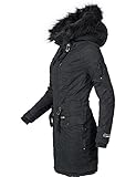 Der Mantel ist leicht tailliert geschnitten, mit Taillenzugband anpassbare Form, somit machen Sie mit diesem Parka von XS bis XXL eine gute Figur (trägt nicht auf)