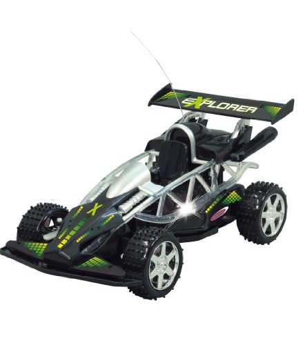 Imagen 1 de Jamara 403781 Explorer - Coche radio control con luz (control remoto de 2 canales), color negro [importado de Alemania]