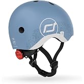 Scoot and Ride SR-Kask, XS-Blue Steel Reflective Bike Unisex, 45 BIS 51 cm