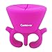 Contever® Silicone Finger Wearable Nail Polish Holder Ring Nail Art Varnish Bottle Stand Anti-Spill (Rose Red)