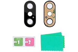 LTZGO 2 Piezas Vidrio Compatible para iPhone XS, iPhone XS MAX Lente de Cristal de la Principal Cámara Trasera de Repuesto con Adhesivo, de la Objetivo Posterior Reemplazo Lentes