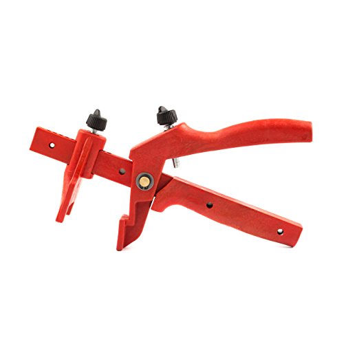 Lantelme 6040 Fliesen Nivelliersystem Basis-Set für Fuge 2mm und 3 – 15 mm Stärke – Verlegehilfe – Verlegesystem – Fliesenverlegung – Fliesenverlegehilfe – Fliesenverlegesystem – red Edition - 5