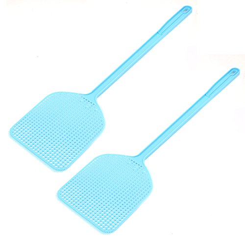 Preisvergleich Produktbild 2 Stk 44cm lang Kunststoff Stechmücke Wanze Schädlinge Fliegenklatsche