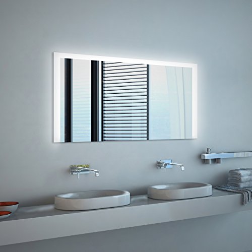 Noemi - LED Badspiegel mit Beleuchtung - (B) 80 cm x (H) 70 cm