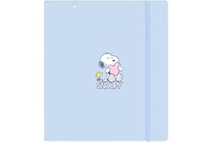 SAFTA SNOOPY LOVE - Carpeblock con 4 Anillas de 35 mm, con Recambio, con 100 Hojas A4, Ideal para Niños de Diferentes Edades, Cómoda y Versátil, Calidad y Resistencia, 27x4x32 cm