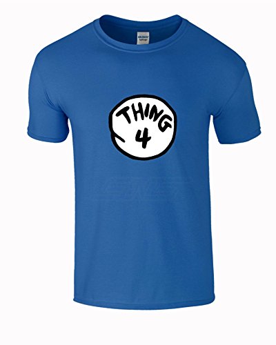SnS Online Hommes Femmes Garçons filles de dames T-shirt unisexe T-Top Coton Thing 4 annonce T-shirt - Thing4 BleuRoyal - S - Poitrine: 34 "- 36"