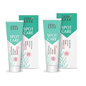 Derm Ease Spot Care All In One Pimple, Dark Spot Reduction, Acne Removal And Oil Control Fairness Cream For Men and Women Pack of 2 (20G Each)
