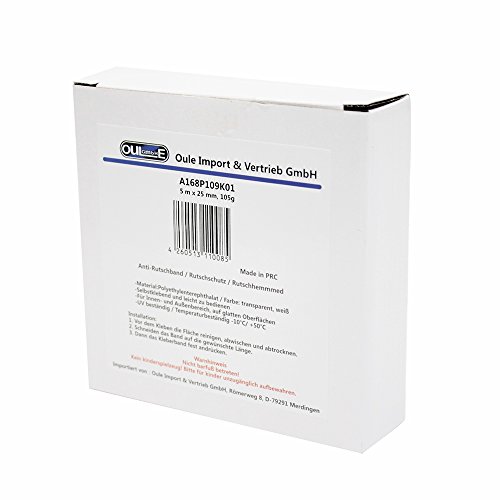Antirutschband Antirutsch Klebeband PET 5 m x 2,5 cm Transparent für mehr Sicherheit - 7