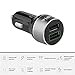 Produktbild QC3.0 Universal Dual USB Car Charger Schnellladung 3.0 Schnellladung für Telefon (Farbe: schwarz)