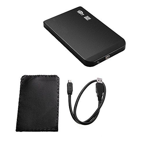 Unita ‚Festplatte – TOOGOO(R)Ausserhalb Box Gehaeuse fuer 2,5 „SATA HDD Festplatte Hard Drive USB 3.0 Kompatibel mit Windows 2000 / Windows Me / Windows 98 / XP / Vista / 7/8, Mac OS 9.1 / 10.8. -Schwarz - 7