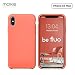 Produktbild Moxie Schutzhülle für iPhone XS Max [BeFluo] aus Silikon dünn und leicht für iPhone XS Max 6,5", Innenseite Mikrofaser, stoßfest und Kratzfest, für iPhone XS Max - Pastellrosa