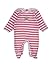 Steiff Baby Girls 0-24m 6516241 Striped Footies, Pink (Morning Glory Rose 2998), 9-12 Months (Manufacturer size: 80)