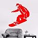 Produktbild Kunst Wandaufkleber Snowboard Wandaufkleber Abnehmbare Vinyl Kunst Poster Snowboarder Extreme Aufkleber Wandbild Athlet Decor ~ 1 57 * 68 CM