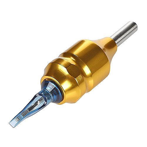 Hommii 10er/Set Professionelle Sterile Einweg Tattoo Nadel Tätowiernadeln Tattoo Nadeln Edelstahl Tattoo Spitzen Tips Tattoospitze für Round Liner Makeup 11M1 - 7