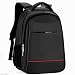 Produktbild XHHWZB Schulrucksack, College Middle High Student Anti-Theft Laptop Rucksack für Junge Mädchen Männer Frauen, Wasserdicht Computer Tasche, Leichte Tasche Fit 15,6"Notebook (Farbe : Schwarz)