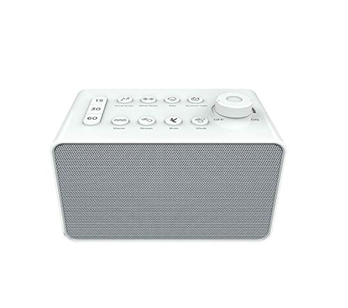 Preisvergleich Produktbild White Noise Machine - Schlaftherapie-Polysomnographie-Gerät, 8 einzigartige natürliche Geräusche und Timer-Einstellung für Schlafstörungen im Baby- und Erwachsenenalter und Lärmunterdrückung