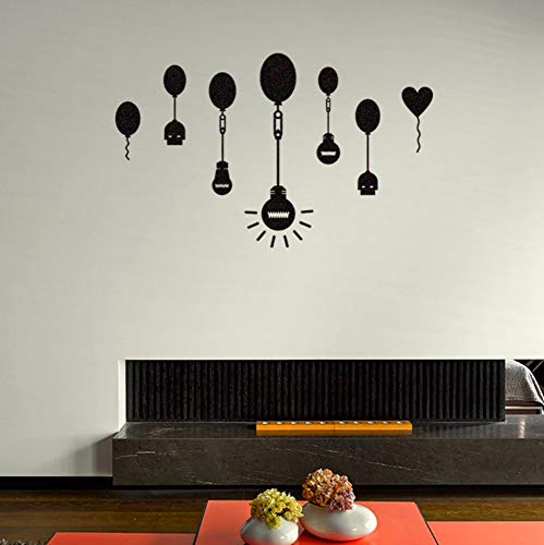 Preisvergleich Produktbild Lkfqjd Abnehmbare Ballon Glühbirne Wandaufkleber Vinyl Kunst Hintergrund Kinderzimmer Wohnkultur Diy Autocollant Mural36 * 58 Cm