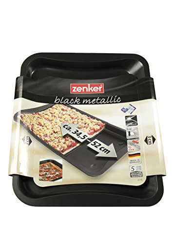Zenker Ofenblech ausziehbar, rechteckiges Backblech mit Antihaft-Beschichtung zum Kuchenbacken (flexible Maße: 34,5-52 x 33 x 3 cm), Menge: 1 Stück - 3