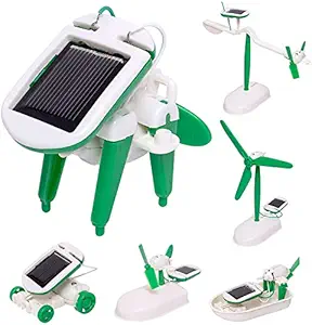 EYESIGN STEM 6-in-1 Solar Educational Robot Kit Toys - Powered by The Solar Energy - DIY Build Kit Building Science Project Experiment Kit - for Kids, Children & Girls
