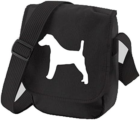 Fox Terrier Bag Reporter Bag Shoulder Bag for Dog Walkers, Fox Terrier Silhouette Fox Terrier Dog Gift Choice of Colours