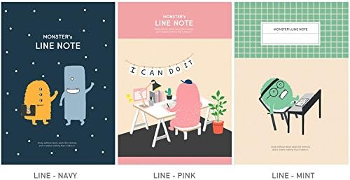 INDIGO Monster's Notebook (Line Note_3 Pack Set)