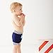 Splash About Kids Reusable Swim Happy Nappy - Navy/White Stripe Rib, Small, 0-4 Months