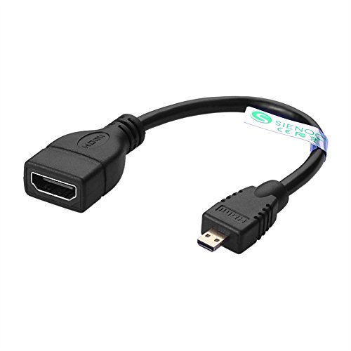 Mini HDMI /HDMI / Micro HDMI Stecker auf HDMI Buchse Adapter Schwarz 1080P (Micro HDMI auf HDMI)