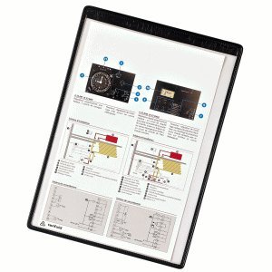 Preisvergleich Produktbild Tarifold Sichttafel A4 magnetisch schwarz 5 Stück