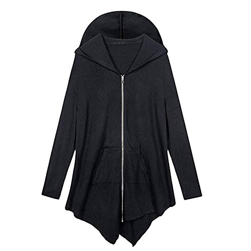 Preisvergleich Produktbild Jacke Damen Sweatjacke Hoodie Sweatshirt Pullover Oberteile Kapuzenpullover V Ausschnitt Patchwork Pulli mit Kordel und Zip