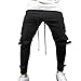 Produktbild Sannysis Herren Hose Cargo Chino Jeans Sportbekleidung Baggy Slim Fit Hosen Slacks Sweatpant Rot/Armee-Grün/Schwarz/Weiß/Dunkelgrau
