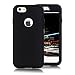 Produktbild Girlyard Tough Armor Hülle für iPhone 6S Hybrid 3 in 1 Vorne und Hinten Bumper Schutz, Weich Silikon mit Hart PC Full Cover High Impact Defender Anti-Kratzer Stoßfest für iPhone 6/ iPhone 6S (4.7 Zoll) - Schwarz