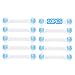 10X Child Infant Baby Safety Appliance Fridge Drawer Cupboard Cabinet Door Lengthened Lock Blue