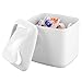 Produktbild MetroDecor mdesign plstclndrystor, plastik, weiß, White Lidded Storage Container