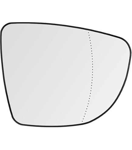 Verre De Rétroviseur Latéral Droit Chauffant Pour Renault Captur 2020-2023 – Asphérique, Blanc, Avec Plaque Support – Remplacement Direct