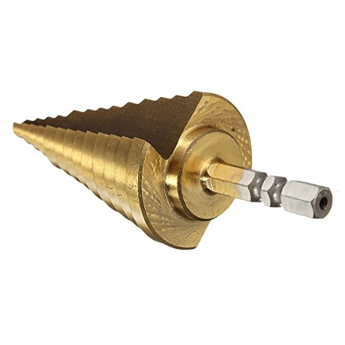 MOHOO 6-35mm Stufenbohrer titannitriert Schritt Kegelbohrer 13 Schritte Hex Schaft HSS Tool Kit Konusbohrer - 7