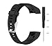 Produktbild Dingtool Silikon Band Armband Ersatz Armband Ersatzarmbänder + Werkzeug für Garmin Vivosmart HR+ Plus (Black)