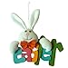Produktbild Ostern Beste Wohnkultur !!! Beisoug Bunny Happy Easter Bunny Anhänger niedlichen Kaninchen Party Decor Ornamente Kinder Spielzeug Geschenk (23x21 cm)