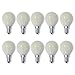 Produktbild 10 x Glühlampe Glühbirne Opal weiß matt Tropfen Kugel E14 15W 15 Watt 230V